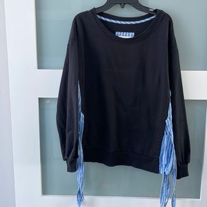 Anthropologie Tie side sweatshirt